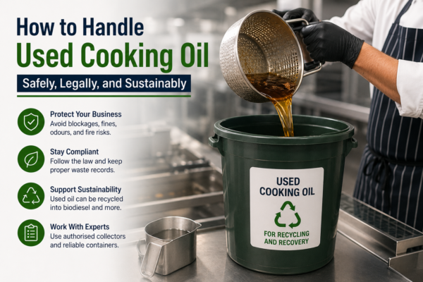 How to Handle Used Cooking Oil Safely, Legally, and Sustainably