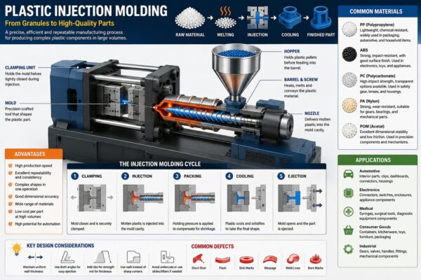 Plastic Injection Molding Process, Advantages, Applications, and Future