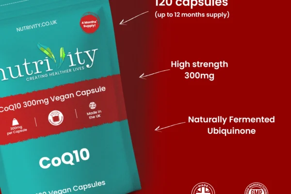 Vegan CoQ10 300mg Capsules